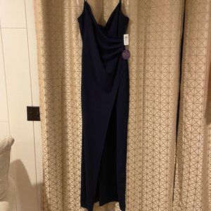 Long Navy Windsor Dress